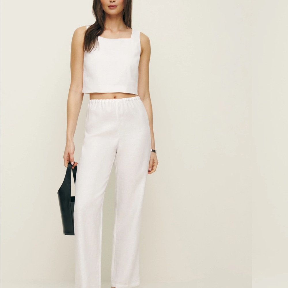 Remi Cropped Linen Pant